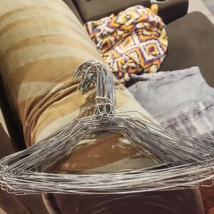 Set of Silver Wire Hangers
